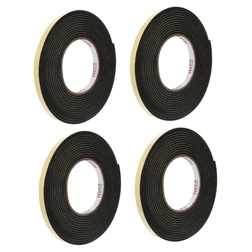 HAMPPLIES 4 Rollen Selbstklebendes Schaumstoff dichtungsband Winddicht Schalldämmend Stoßabsorbierend Flexibel Wetterfest für Fenster Türabdichtung HAMPPLIES 4 Rollen Selbstklebendes Schaumstoff dichtungsband Winddicht Schalldämmend Stoßabsorbierend Flexibel Wetterfest für Fenster Türabdichtung von HAMPPLIES