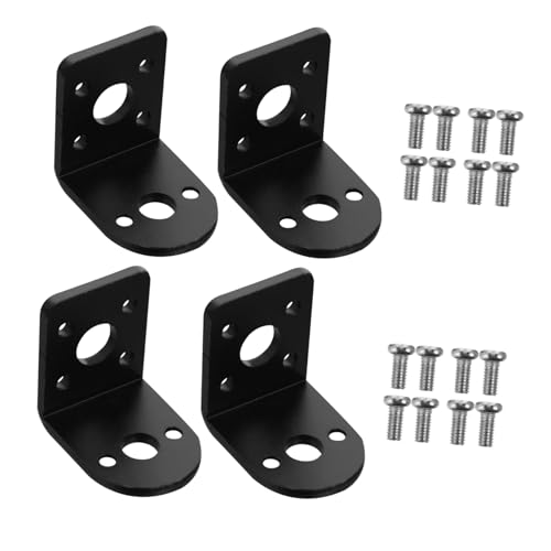 HAMPPLIES 4 Sätze Motorhalter Aluminiumlegierung Motorhalterung DIY Werkzeug Förmiger Getriebemotor Befestigungshalterung mit Schrauben für Elektromotor Schrittmotor HAMPPLIES 4 Sätze Motorhalter Aluminiumlegierung Motorhalterung DIY Werkzeug Förmiger Getriebemotor Befestigungshalterung mit Schrauben für Elektromotor Schrittmotor von HAMPPLIES