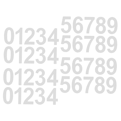HAMPPLIES 4 Sätze Reflektierende Zahlenaufkleber Weiß Wetterfest Selbstklebend Für Briefkasten Außenbereich UV Beständig Langlebig bei HAMPPLIES 4 Sätze Reflektierende Zahlenaufkleber Weiß Wetterfest Selbstklebend Für Briefkasten Außenbereich UV Beständig Langlebig bei von HAMPPLIES