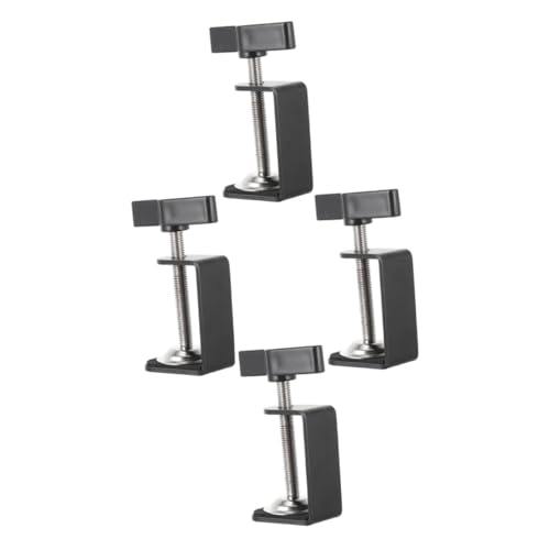 HAMPPLIES 4 Stck Teiliges Metall Tischklemmen Drehbare Robuste Tischklemme Stabile Montageklemme für Schreibtisch Verstellbare Halterung für Sicheren Halt HAMPPLIES 4 Stck Teiliges Metall Tischklemmen Drehbare Robuste Tischklemme Stabile Montageklemme für Schreibtisch Verstellbare Halterung für Sicheren Halt von HAMPPLIES