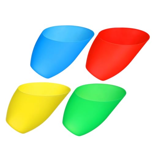 HAMPPLIES 4 Stück Bunte Kunststoff Lampenschirme Hufeisenform Mittleres Ersatz Lampenschirm für Tisch Nachttisch und Stehlampen und Hotel von HAMPPLIES