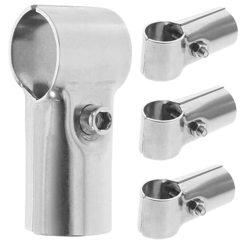 HAMPPLIES 4 Stück Edelstahl Rohrverbinder Klemme Teiliges für Zaunhalterungen Ablagen Handläufe Einfache Schraubmontage Stabile Befestigung für Kettengeflecht und Metallrohre HAMPPLIES 4 Stück Edelstahl Rohrverbinder Klemme Teiliges für Zaunhalterungen Ablagen Handläufe Einfache Schraubmontage Stabile Befestigung für Kettengeflecht und Metallrohre von HAMPPLIES