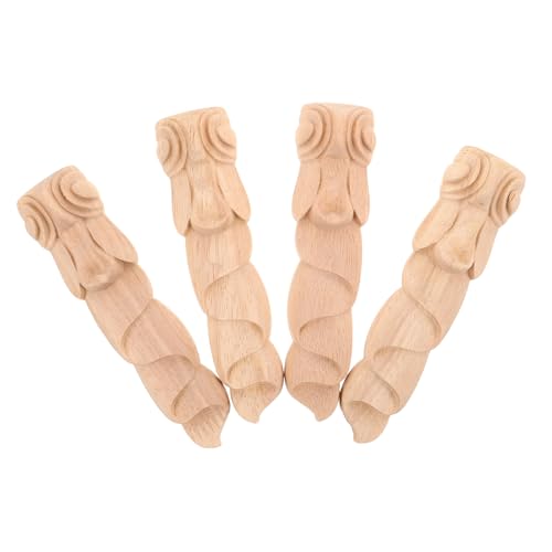 HAMPPLIES 4 Stück Holz Applique Oval Holzgeschnitzte Möbelverzierung Unlackiert Einfach Anzubringen Für Wohnzimmer Schlafzimmer Und Büro Dekoration HAMPPLIES 4 Stück Holz Applique Oval Holzgeschnitzte Möbelverzierung Unlackiert Einfach Anzubringen Für Wohnzimmer Schlafzimmer Und Büro Dekoration von HAMPPLIES