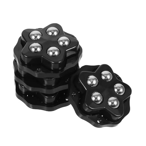 HAMPPLIES 4 Stück Kleberollen für Möbel Drehbare Universalräder mit Leiser Funktion Selbstklebend für Küchengeräte Aufbewahrungsboxen und Mülltonnen Langlebig von HAMPPLIES