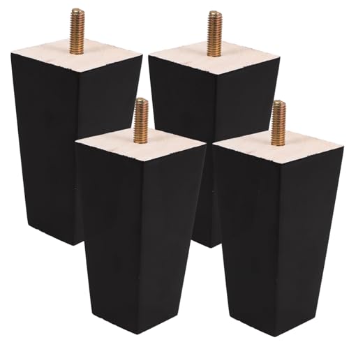HAMPPLIES 4 Stück Massivholz Möbelbeine Stabile Sofafüße aus Robustem Vollholz Ersatzfüße für Sofa Bett Couchtisch Kommode Einfache Montage Langlebige Möbelfüße HAMPPLIES 4 Stück Massivholz Möbelbeine Stabile Sofafüße aus Robustem Vollholz Ersatzfüße für Sofa Bett Couchtisch Kommode Einfache Montage Langlebige Möbelfüße von HAMPPLIES