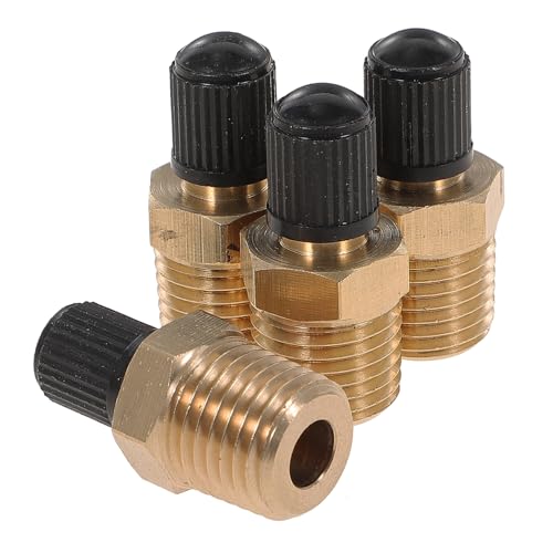 HAMPPLIES 4 Stück Messing Wasserbehälterventile Teiliges Npt Gewinde Luftdichter Kompressorventil Ersatz Langlebige Metallventile für Druckbehälter und Luftkompressoren HAMPPLIES 4 Stück Messing Wasserbehälterventile Teiliges Npt Gewinde Luftdichter Kompressorventil Ersatz Langlebige Metallventile für Druckbehälter und Luftkompressoren von HAMPPLIES