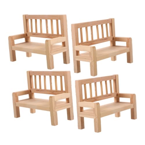 HAMPPLIES 4 Stück Miniatur Holzbank Teiliges für Puppenhaus Möbel Handgefertigte Filigrane Gartenbank Dekoration für Puppenhäuser und Feengärten Langlebiges Holz Vielseitig Einsetzbar HAMPPLIES 4 Stück Miniatur Holzbank Teiliges für Puppenhaus Möbel Handgefertigte Filigrane Gartenbank Dekoration für Puppenhäuser und Feengärten Langlebiges Holz Vielseitig Einsetzbar von HAMPPLIES