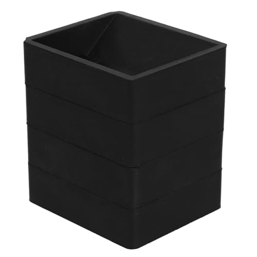 HAMPPLIES 4 Stück Möbelstopper Gummi Caster Cups für Möbelrollen Raddurchmesser Rutsch Bodenschutz für Sofas Betten Stühle Schwarz von HAMPPLIES