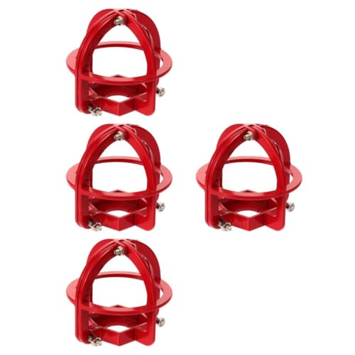HAMPPLIES 4 Stück Sprinklerkopf Schutzabdeckung Metall Sprinkler Kopfschutzgehäuse mit Robuster Stoßfester Konstruktion Einfache Montage Optische Warnfunktion Geeignet für Keller Garage von HAMPPLIES
