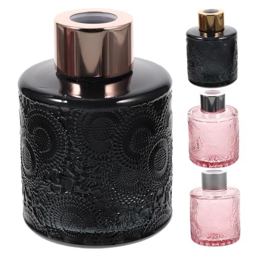 HAMPPLIES 4 Stücke Aroma Diffusor Flaschen Aus Glas Geprägte Parfümbehälter Für Schlafzimmer Dekorative Duftflasche Aroma Diffuser Für Ätherische Öle Für Zuhause Und Büro HAMPPLIES 4 Stücke Aroma Diffusor Flaschen Aus Glas Geprägte Parfümbehälter Für Schlafzimmer Dekorative Duftflasche Aroma Diffuser Für Ätherische Öle Für Zuhause Und Büro von HAMPPLIES