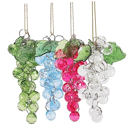 HAMPPLIES 4 Stück Teiliges Acryl Weintrauben hängedekor Handgefertigt Grün Transparent Rosarot Vielseitig für Tür Fenster Garten für Weihnachten Hochzeit Partygestaltung HAMPPLIES 4 Stück Teiliges Acryl Weintrauben hängedekor Handgefertigt Grün Transparent Rosarot Vielseitig für Tür Fenster Garten für Weihnachten Hochzeit Partygestaltung von HAMPPLIES