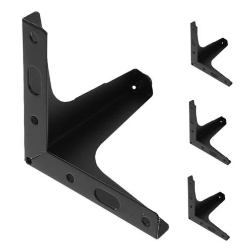 HAMPPLIES 4 Stück Teiliges Dreieck Möbelbeine aus Metall Stabile und Einfache Montage Ersatz für Sofa Couchtisch Tv Schrank Belastbar und Langlebig Schwarze Möbelfüße für Wohnmöbel von HAMPPLIES
