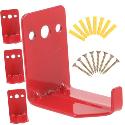 HAMPPLIES 4 Stück Teiliges Feuerlöscher Wandhalter aus Robuste Platzsparende Halterungen zur Sicheren Befestigung Einfach zu Montieren Geeignet für Zuhause Büro und Industrieeinsatz von HAMPPLIES