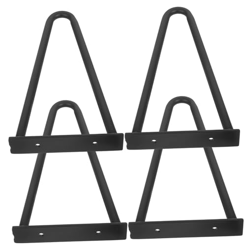 HAMPPLIES 4 Stück Teiliges Haarnadel Tischbeine Verstellbare Metallmöbelfüße für Kaffeetisch Schreibtisch und Tv Ständer Stabil und Langlebig Höhe von HAMPPLIES