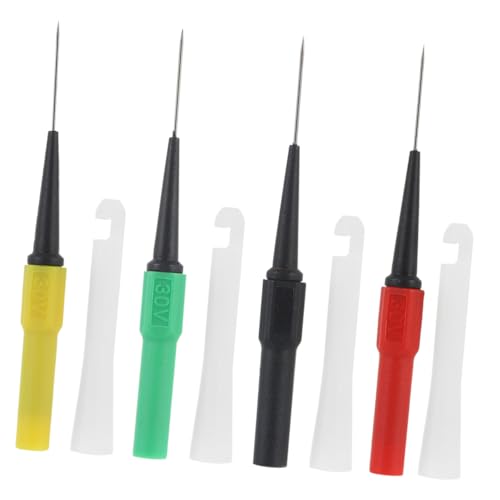 HAMPPLIES 4 Stück Teiliges Insulation Piercing Probes Kit mit Spitzen Nadeln für Automobil Testzubehör Zerstörungsfreie Messsonden für Kabel bis Geeignet für Spannungsprüfer HAMPPLIES 4 Stück Teiliges Insulation Piercing Probes Kit mit Spitzen Nadeln für Automobil Testzubehör Zerstörungsfreie Messsonden für Kabel bis Geeignet für Spannungsprüfer von HAMPPLIES