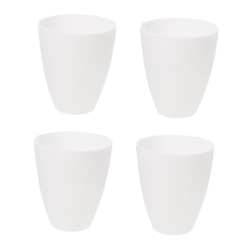 HAMPPLIES 4 Stück Teiliges Kunststoff Flacher Lampenabdeckung Ersatz für Tischlampen Einfache Installation Dekorativer Lampenschirm für Wohnzimmer Schlafzimmer von HAMPPLIES