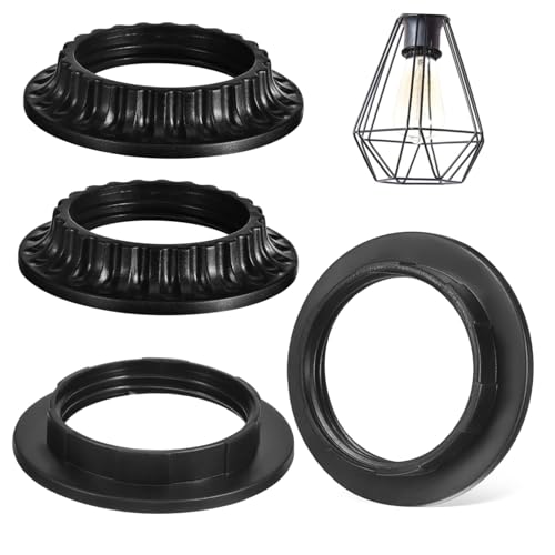 HAMPPLIES 4 Stück Teiliges Lampenschirm Adapterringe aus Hitzebeständigem Kunststoff Sichere Lampenfassungshalter für Pendelleuchte Tischlampe und Stehlampe Einfache Montage Langlebig und HAMPPLIES 4 Stück Teiliges Lampenschirm Adapterringe aus Hitzebeständigem Kunststoff Sichere Lampenfassungshalter für Pendelleuchte Tischlampe und Stehlampe Einfache Montage Langlebig und von HAMPPLIES