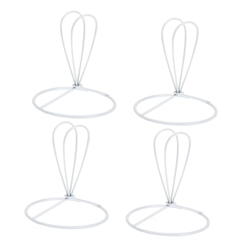 HAMPPLIES 4 Stück Teiliges Lampenschirmgestell Kegelform Metallring Unterstützung für Deckenleuchten DIY Tischlampen und Kronleuchter von HAMPPLIES