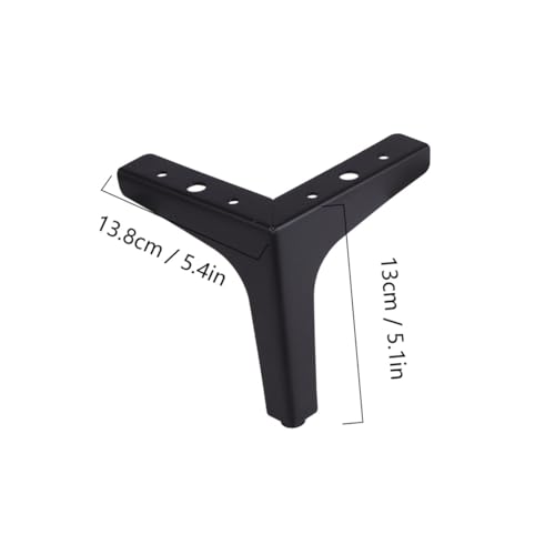 HAMPPLIES 4 Stück Teiliges Metall Möbelfüße in Schwarz Stark Langlebige Möbelunterstützung für Sofa Couchtisch Bett und Schrank Stabile Designfüße für Wohnzimmer und Schlafzimmer HAMPPLIES 4 Stück Teiliges Metall Möbelfüße in Schwarz Stark Langlebige Möbelunterstützung für Sofa Couchtisch Bett und Schrank Stabile Designfüße für Wohnzimmer und Schlafzimmer von HAMPPLIES