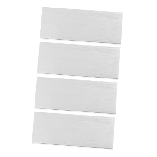 HAMPPLIES 4 Stück Teiliges Moderner Unsichtbarer Möbelgriffe aus Aluminiumlegierung für Küchenschränke Lochabstand Einfache Montage Langlebig und Pflegeleicht von HAMPPLIES