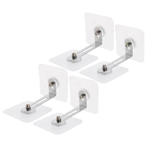 HAMPPLIES 4 Stück Teiliges Möbel kippschutz Verstellbaren Selbstklebenden Wandankern ohne Bohren Langlebig und Bruchsicher Geeignet für Schränke Ablagen Kommoden für Kindersicherheit und von HAMPPLIES