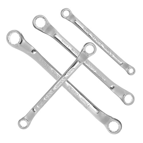 HAMPPLIES 4 Stück Teiliges Ratschen Ringschlüssel Langlebiger Schraubenschlüssel mit Doppelseitigem Ringgriff Ergonomisch für Mechanik und Rohrleitungsreparaturen HAMPPLIES 4 Stück Teiliges Ratschen Ringschlüssel Langlebiger Schraubenschlüssel mit Doppelseitigem Ringgriff Ergonomisch für Mechanik und Rohrleitungsreparaturen von HAMPPLIES