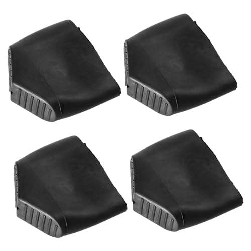 HAMPPLIES 4 Stück Teiliges Rutschfeste Leiterfüße Schutzkappen für Teleskopleiter und Multifunktionale Leitern Abriebfest Langlebig und Bodenschonend Einfache Montage Transparent schwarz von HAMPPLIES