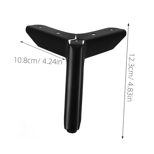 HAMPPLIES 4 Stück Teiliges Schwarze Metall Möbelbeine Moderne Flugzeug fuß Form Schwere Tisch Schrankfüße Stabiler Ersatz für Sofa Bett Kommode Vielseitige Möbelstützen HAMPPLIES 4 Stück Teiliges Schwarze Metall Möbelbeine Moderne Flugzeug fuß Form Schwere Tisch Schrankfüße Stabiler Ersatz für Sofa Bett Kommode Vielseitige Möbelstützen von HAMPPLIES