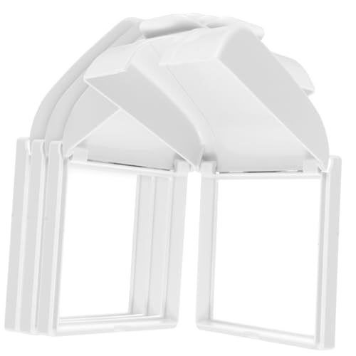 HAMPPLIES 4 Stück Teiliges Selbstklebendes Wasserdichtes Schutzgehäuse für Wandsteckdosen mit Klappdeckel Wetterfeste Transparente Abdeckung Staub und Spritzwassergeschützt Einfache Montage von HAMPPLIES