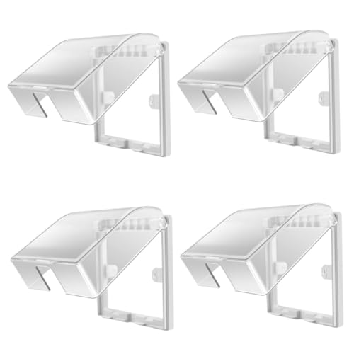 HAMPPLIES 4 Stück Teiliges Transparente Wasserdichte Steckdosenabdeckung Schutzbox für Lichtschalter Badezimmer Steckdosen Schutz Splash Outlet Cover HAMPPLIES 4 Stück Teiliges Transparente Wasserdichte Steckdosenabdeckung Schutzbox für Lichtschalter Badezimmer Steckdosen Schutz Splash Outlet Cover von HAMPPLIES