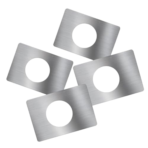 HAMPPLIES 4 Stück Teiliges Türschloss Reparaturset Edelstahl Türschlagplatte Türgriff Verstärkungsplatte Selbstklebend für Holz und Metalltüren Kompatibel von HAMPPLIES