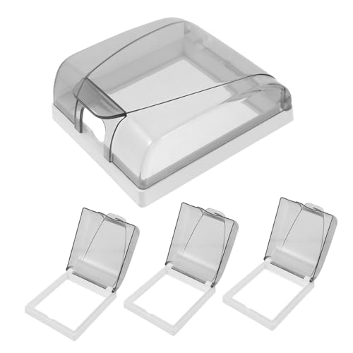 HAMPPLIES 4 Stück Teiliges Wasserdichtes Steckdosenabdeckungs Selbstklebendem Schutz für Badezimmer Standard Steckdose Zuverlässiger Spritzwasserschutz und Sicherer Halt für Bad und Küche HAMPPLIES 4 Stück Teiliges Wasserdichtes Steckdosenabdeckungs Selbstklebendem Schutz für Badezimmer Standard Steckdose Zuverlässiger Spritzwasserschutz und Sicherer Halt für Bad und Küche von HAMPPLIES