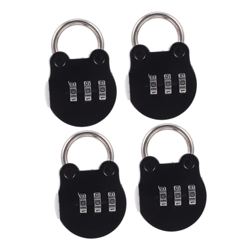 HAMPPLIES 4 Stück Teiliges Zahlenschloss Metall Vorhängeschloss Stelliges Code Schloss Gepäckschloss für Koffer Rucksack Gym Sicher und Wetterfest HAMPPLIES 4 Stück Teiliges Zahlenschloss Metall Vorhängeschloss Stelliges Code Schloss Gepäckschloss für Koffer Rucksack Gym Sicher und Wetterfest von HAMPPLIES