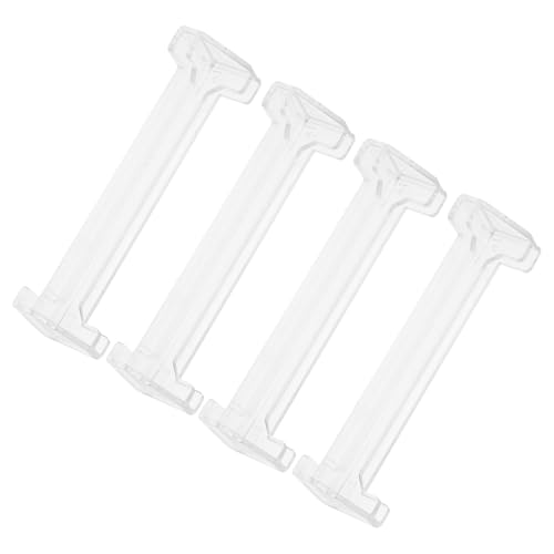 HAMPPLIES 4 Stück Transparente Blind Clips für Vorhänge Kompatibel mit Jalousien aus Robustem Pom Material Ersatz für Beschädigte Halteklammern Passform für Fensterdekoration von HAMPPLIES