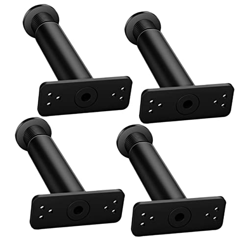 HAMPPLIES 4 Stück Verstellbare Bettgestellstützbeine Teilig Höhenverstellbar Möbelbeine für Stabilen Halt und Unterstützung Geeignet für Verschiedene Betten und Stile Einfache Installation von HAMPPLIES