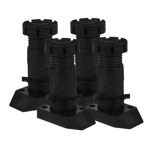 HAMPPLIES 4 Stück Verstellbare Möbelbeine Höhenverstellbare Nivellierfüße aus Robustem Schwarzem Kunststoff für Küchen und Schrankfüße Stabiler Möbelstützfuß für Unebene Böden Einfache HAMPPLIES 4 Stück Verstellbare Möbelbeine Höhenverstellbare Nivellierfüße aus Robustem Schwarzem Kunststoff für Küchen und Schrankfüße Stabiler Möbelstützfuß für Unebene Böden Einfache von HAMPPLIES