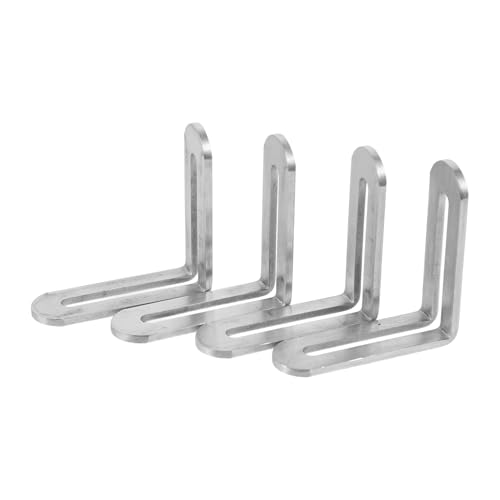 HAMPPLIES 4 Stück Verstellbare Winkelstütze mit Schlitz Teiliges Edelstahl Regalhalter für Möbelbefestigung Robuste Eckstrebe zur Stabilen Montage und Reparatur von Möbeln und HAMPPLIES 4 Stück Verstellbare Winkelstütze mit Schlitz Teiliges Edelstahl Regalhalter für Möbelbefestigung Robuste Eckstrebe zur Stabilen Montage und Reparatur von Möbeln und von HAMPPLIES