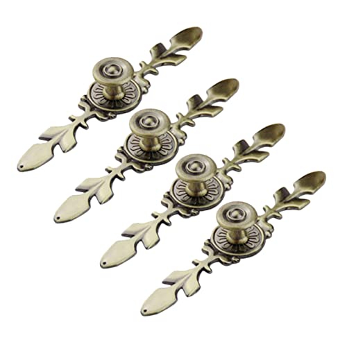 HAMPPLIES 4 Stück Vintage Möbelgriffe Kreative Türknöpfe für Schrank und Kommode Dekorative Handgriffe für Möbel und Inneneinrichtung von HAMPPLIES