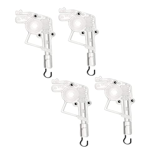 HAMPPLIES 4 Stück Wand Tilter für Jalousien Sechseckige Gear Hakenverbindung Transparent Robuste Ersatzteile für Einfache Installation Wohnräumen und Schlafzimmern von HAMPPLIES