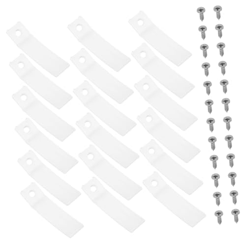 HAMPPLIES 40 Sätze Schubladenstopper Transparent Kunststoff mit Edelstahl Schrauben rutschfeste Möbel Dämpfer für Kommoden Küchenschränke Kleiderschränke Einfache Montage Langlebig und von HAMPPLIES