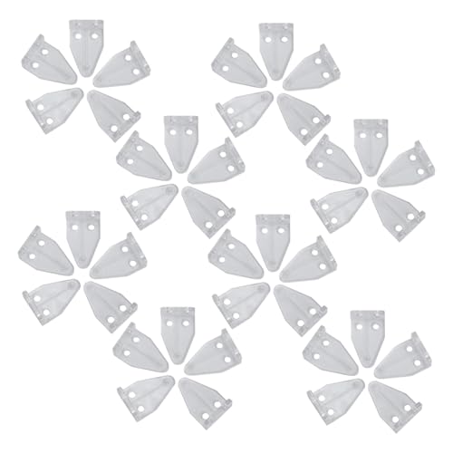 HAMPPLIES 40 Stück Transparente Gardinenhaken für Rollos Langlebige Positionierungshaken Praktisches Zubehör für Fensterrollos und Jalousien Unauffällige Montage Geeignet für von HAMPPLIES