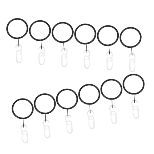 HAMPPLIES 45 Sets Metall Vorhangringe Gardinenringe Haken Metall Gardinenringe Für Vorhänge Zum Aufhängen Von Vorhängen Schwarze HAMPPLIES 45 Sets Metall Vorhangringe Gardinenringe Haken Metall Gardinenringe Für Vorhänge Zum Aufhängen Von Vorhängen Schwarze von HAMPPLIES