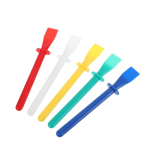HAMPPLIES 5 Stück Teiliges DIY Klebstoff Spachtel Bunte Kunststoff Leimverteiler für Lederhandwerk Gleichmäßiges Auftragen Flexibel Leicht für Handgefertigte Bastelprojekte von HAMPPLIES