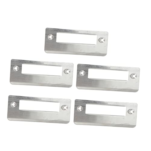 HAMPPLIES 5 Stück Teiliges Edelstahl Türschließblech mit Sicherheitsverstärkung Einfache Montage Langlebiges Türrahmen Reparatur Kit Kompatibel mit Zimmertüren Robust und von HAMPPLIES
