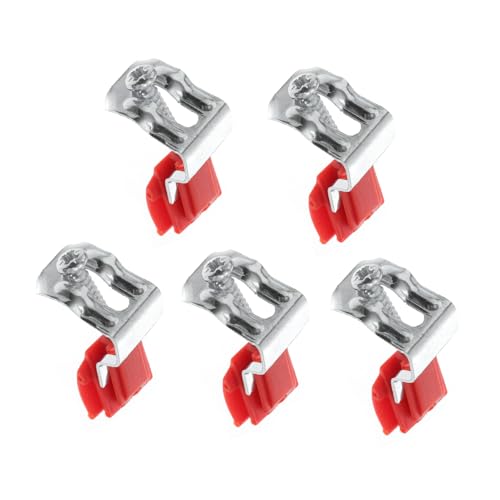 HAMPPLIES 5 Stück Teiliges Küchen Spüle Befestigungsklammern Bogenförmige Halteklammern für Unterbau Einbauspülen Einfache Montage ohne Bohren Stabile Küchenwaschbecken Clips für Waschraum von HAMPPLIES