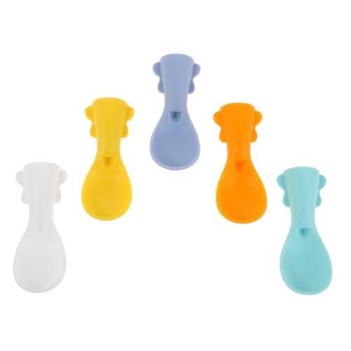 HAMPPLIES 5 Stück Teiliges Löffel Pouch Spoon Aufsatz Messfrei Spender Frei Hitzebeständig Für Fruchtpüree Fütterung Hygienisch Spülmaschinengeeignet von HAMPPLIES