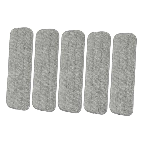 HAMPPLIES 5 Stück Teiliges Mikrofaser Ersatzbezug für Spray Mop Waschbare Wischmopp pads Schnelltrocknend Langlebig Kompatibel für Hartböden Wie Fliesen Stein Parkett Linoleum für Feuchte von HAMPPLIES