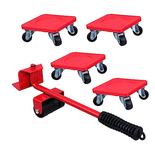 HAMPPLIES 5 Stück Teiliges Möbeltransport Set Möbelheber mit Universalrollen Hebewerkzeug für Schwere Möbel Geeignet für Laminat Teppich und Holzboden Ergonomisch für Einfaches Umziehen HAMPPLIES 5 Stück Teiliges Möbeltransport Set Möbelheber mit Universalrollen Hebewerkzeug für Schwere Möbel Geeignet für Laminat Teppich und Holzboden Ergonomisch für Einfaches Umziehen von HAMPPLIES