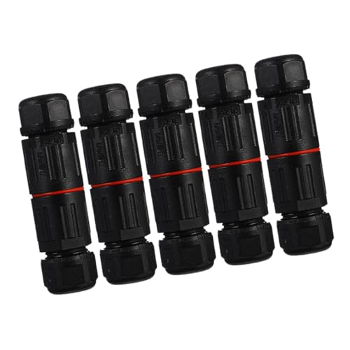 HAMPPLIES 5 Stück Teiliges Wasserdichte Polige Elektrische Kabelverbinder aus Feuerfestem Nylon Pa Werkzeuglose Schnelle Steckverbindung für Außenkabel Geeignet für Gartenbeleuchtung und HAMPPLIES 5 Stück Teiliges Wasserdichte Polige Elektrische Kabelverbinder aus Feuerfestem Nylon Pa Werkzeuglose Schnelle Steckverbindung für Außenkabel Geeignet für Gartenbeleuchtung und von HAMPPLIES