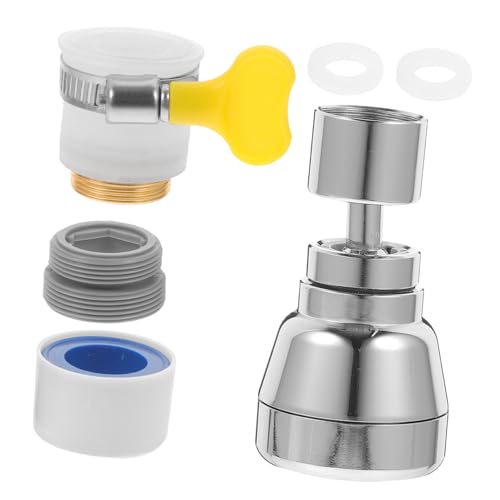HAMPPLIES 5 Stück Teiliges Wasserhahn Sprühkopf Stufig Einstellbar Drehbarer Belüfter aus Edelstahl und Wassersparend über Passend für Küchen und Badarmaturen HAMPPLIES 5 Stück Teiliges Wasserhahn Sprühkopf Stufig Einstellbar Drehbarer Belüfter aus Edelstahl und Wassersparend über Passend für Küchen und Badarmaturen von HAMPPLIES